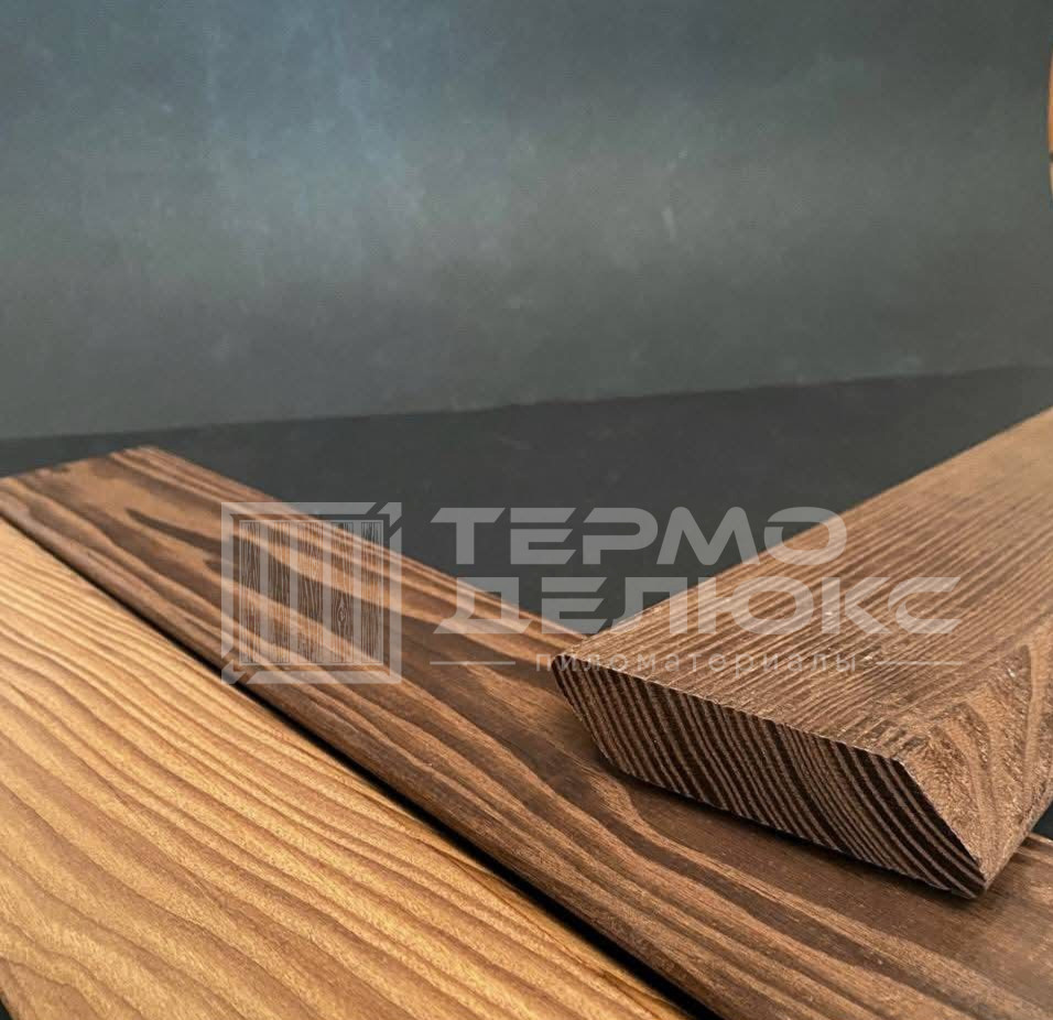 Планкен скошенный из термоясеня сорт ЭКСТРА 20x70